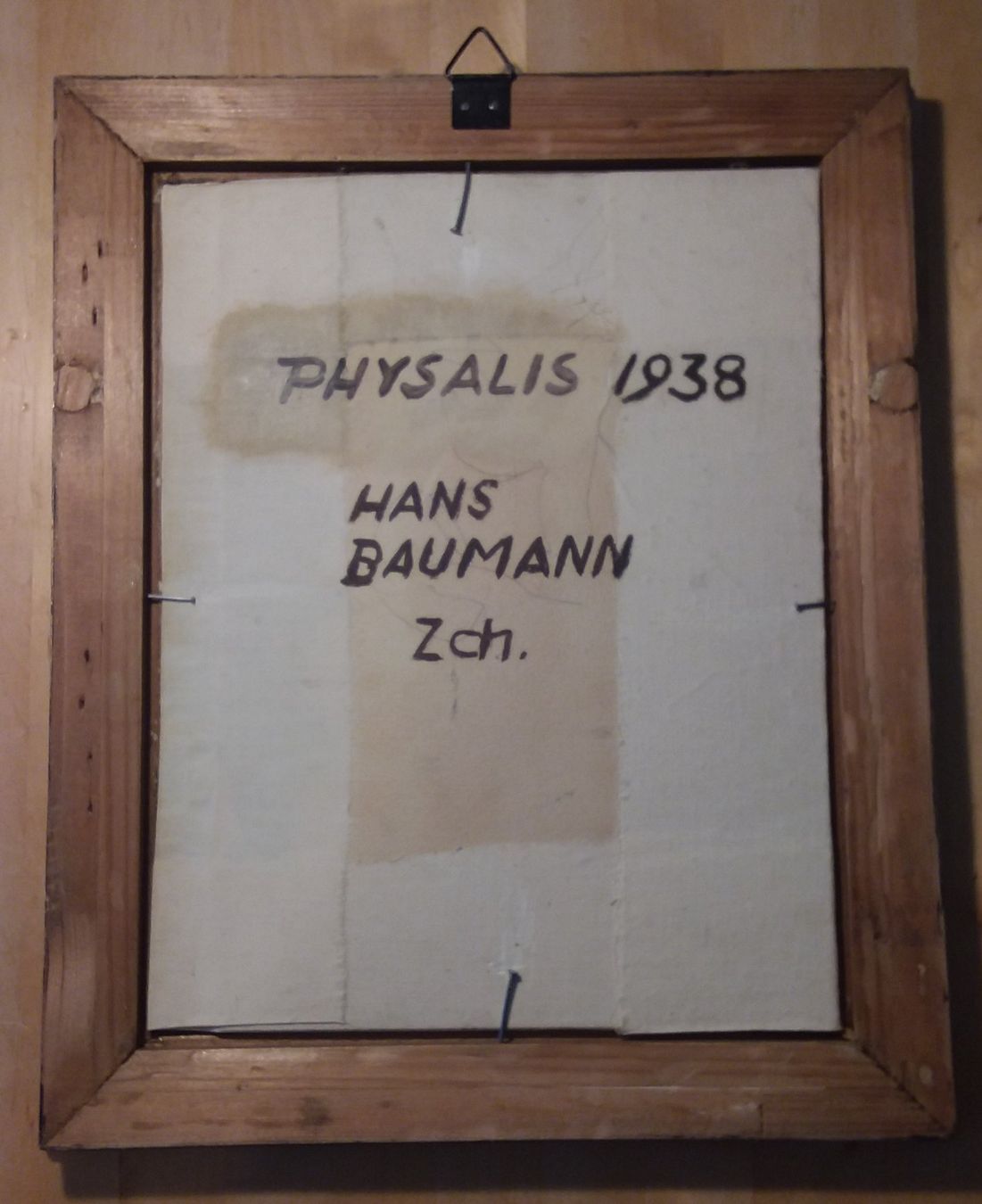 Dipinti: Ölbild Physalis von Hans Baumann 1938 – Usato da Hunzenschwil venduto da rotebaer 3