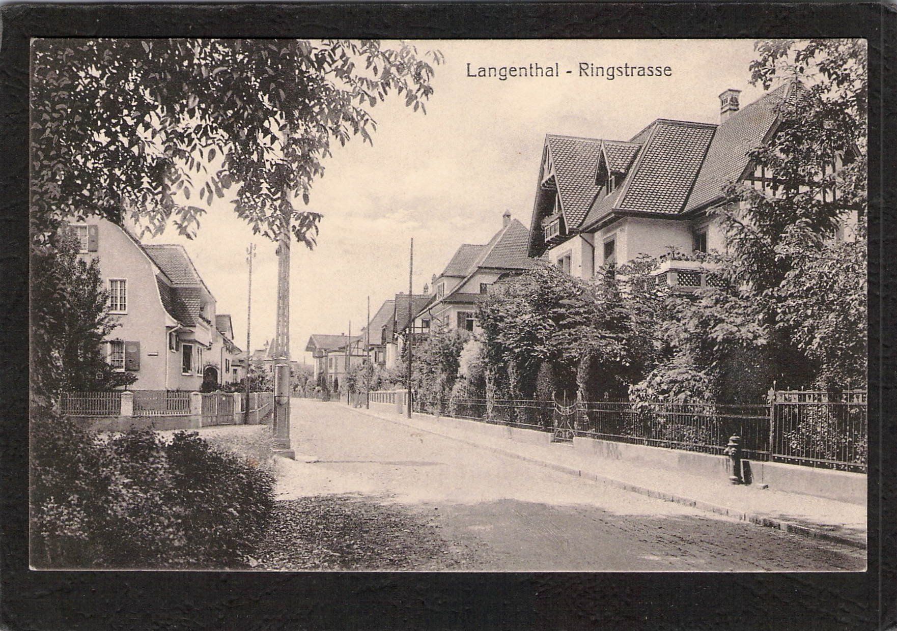 Ansichtskarten: Langenthal BE , Ringstrasse – Gebraucht aus Reichenburg von Pipo-67