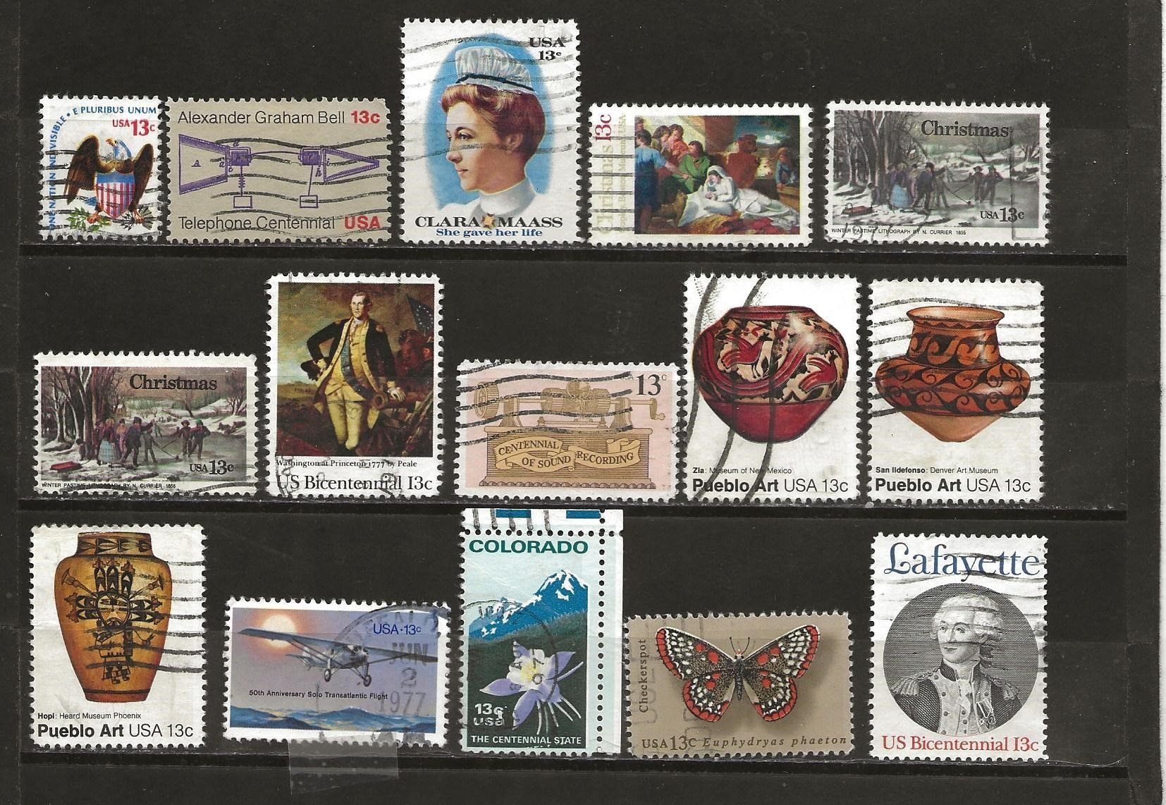 Alle Briefmarken: USA 1973 .... – Gebraucht aus Sion von PierreP01 2