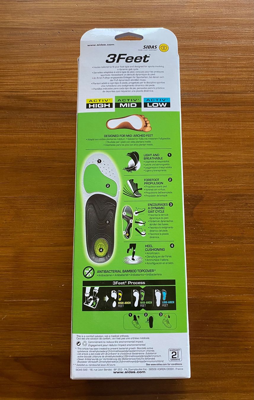 Schuhe für Jungen: Sidas 3 Feet Active MID - Einlegesohle Grösse 35-36 – Neu (gemäss Beschreibung) aus Urdorf von Bets4 2