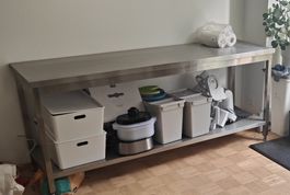 Industrial Stainless Steel Kitchen Work Table Bench