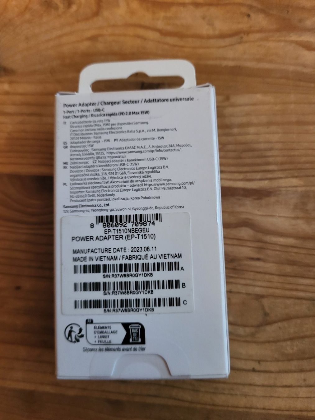 Samsung Unità & Adattatore: 15 W PP Power Adapter USB-C Port – Nuovo e nell'imballaggio originale da Guggisberg venduto da Aegertenlehn 2