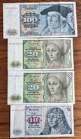 Deutsche Mark Banknoten, 1980, 10,20,100!