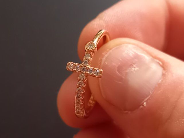 Ringe: Vergoldet Ring, Grosse 8 (57) – Gebraucht aus St-Prex von big_c6bb