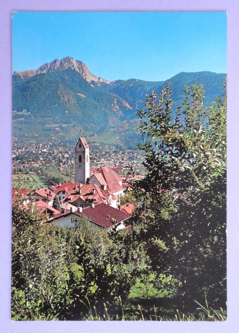Cartoline postali: Marling gegen Meren mit Ifinger 2581 m – Usato da Fétigny venduto da Billy2miny