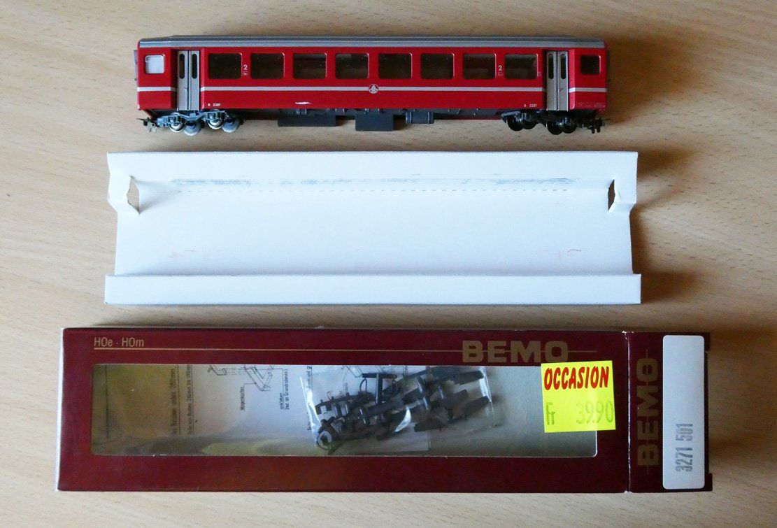 Bemo Modellini di ferrovie: BVZ 2. Kl.wg Bemo H0m Artnr 3271 501 – Usato da Dietlikon venduto da Gruma 6
