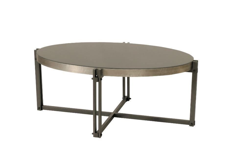 Tische: Couchtisch Industry Metall/Glas – Gebraucht aus Wallisellen von kingschair