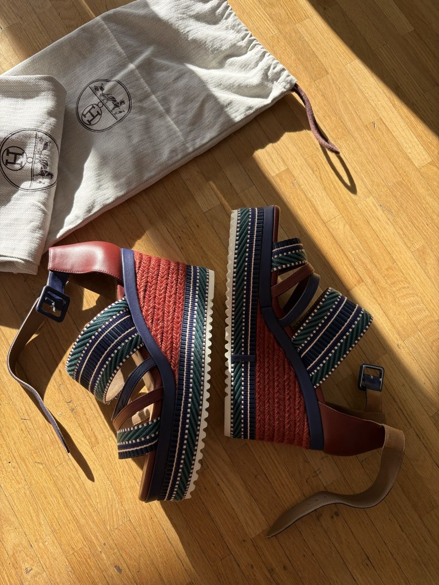 Hermès Scarpe da donna: Sandales compensées en corde Hermès Roma 38.5 – Nuovo (secondo la descrizione) da Puplinge venduto da Mady88 6