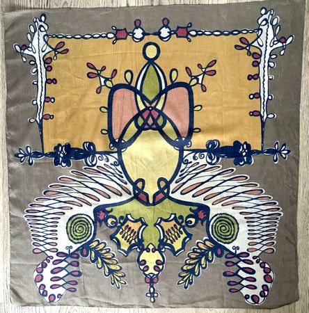 Vintage Fiorio Halstuch/Foulard–buntes Designerstück aus Ita
