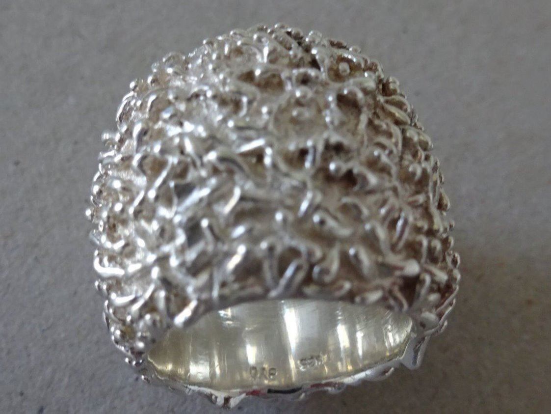 Anelli: Ring Korallenhaut / 925 Silber Gr.52 – Usato da Esslingen venduto da eintagammeer 3