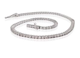 Diamant-Armband 14k Weissgold 1,04ct
