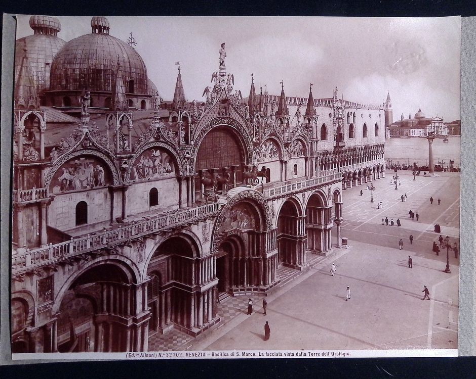Venedig Italien um 1900 Antikes Foto Ed. Alinari Grossformat (Gebraucht ...