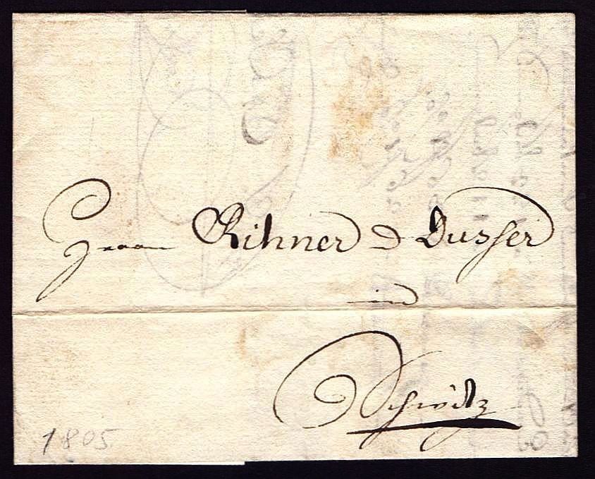 Tutti i francobolli: Faltbrief Vorphila 1805 – Usato da Flamatt venduto da samowarow 1