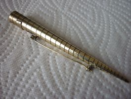 800er Silber Brosche Devine Zürich  Handarbeit Vintage