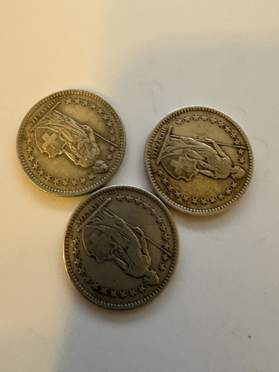 Tutti le monete: 2Fr 1914 1920 1961 – Usato da Murten venduto da Tzaugg 2