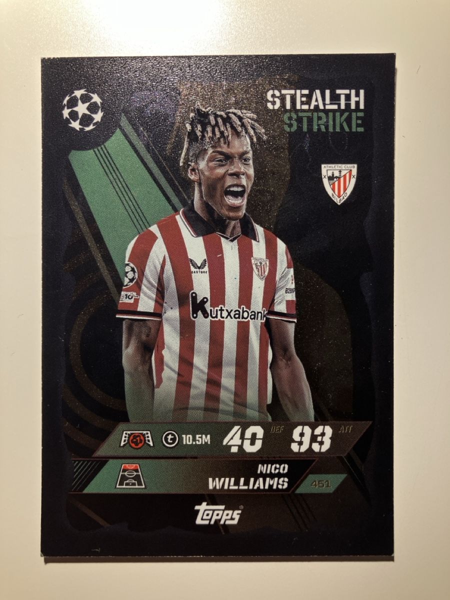 Topps Carte collezionabili: Match Attax Nico Williams – Usato da Bleienbach venduto da manfred83