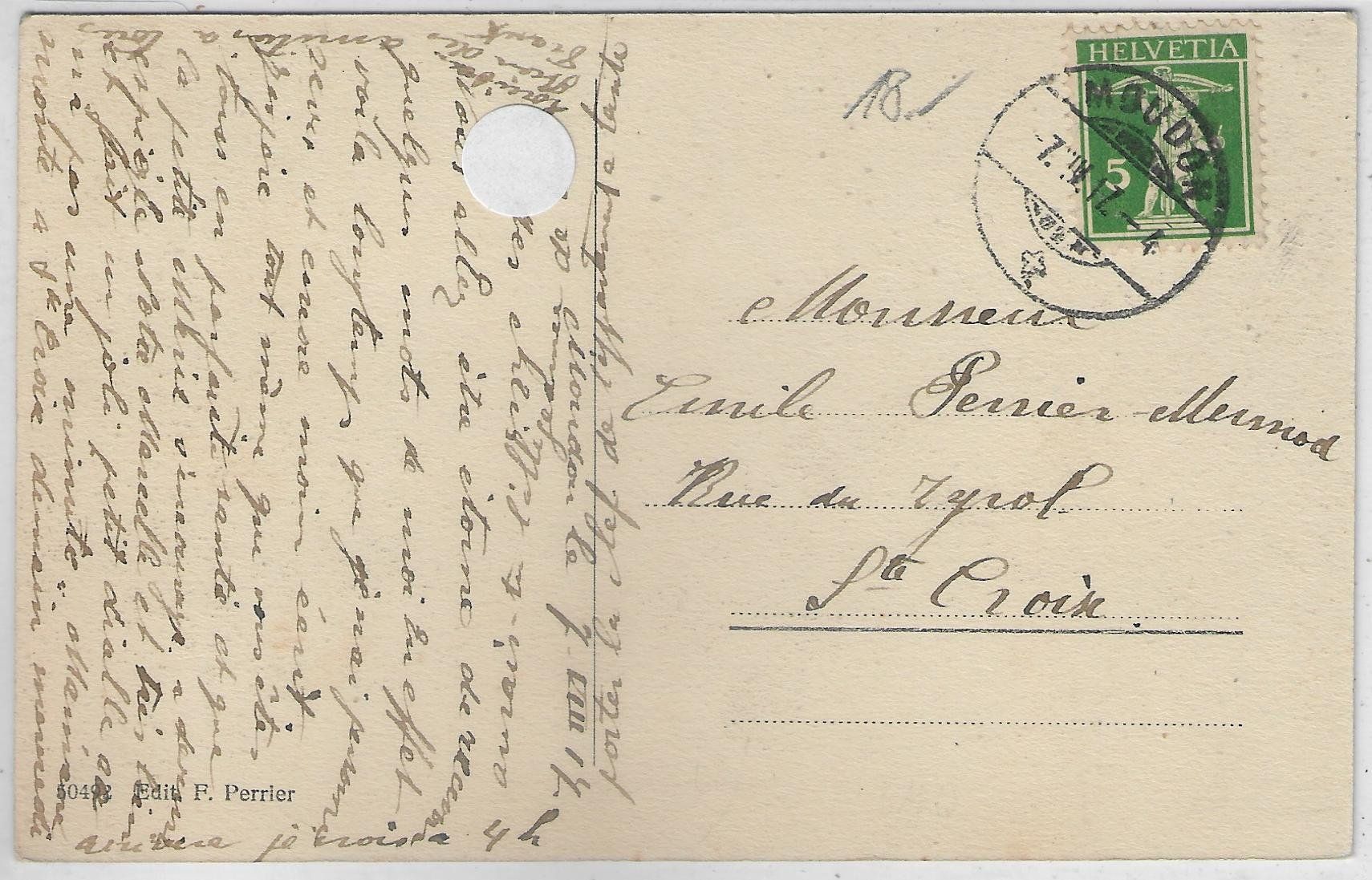 Ansichtskarten: Moudon - Rue St. Bernard – Gebraucht aus Ettingen von Kartenplanet 1