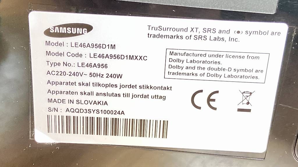Televisori: Samsung TV 117cm – Usato da Thalwil venduto da roberts74 2