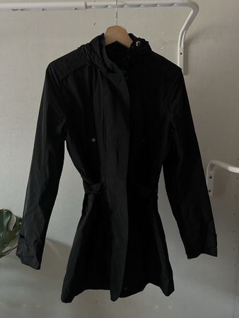 Schwarzer Damen Übergangsmantel, Grösse M