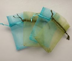 🤍 Organza-Säckchen / Schmuck-Beutel, 4 Stück, neu 🤍