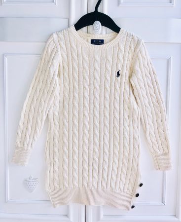 Ralph Lauren girls polo dress 100% cotton 7 years NEW