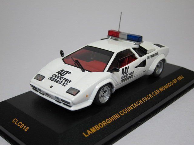 Lamborghini Modellini d'auto: Lamborghini Countach Pace Car Monaco1982 – Nuovo e nell'imballaggio originale da Flawil venduto da Imperiosud