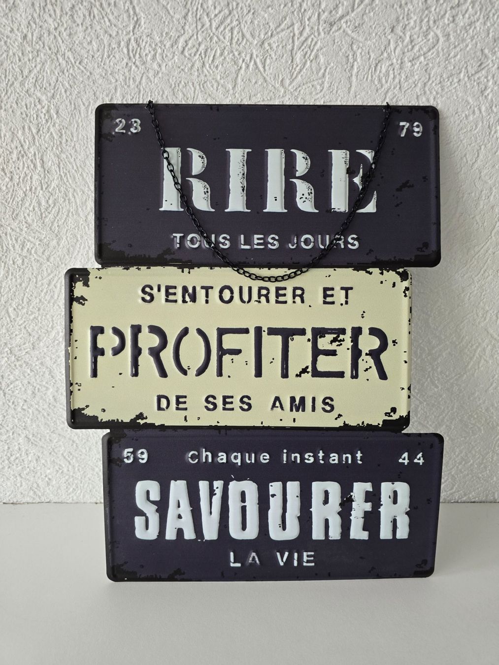 Toutes les décorations: Plaque décorative NEUVE – Neuf avec emballage d'origine à Les Verrières par kitel79