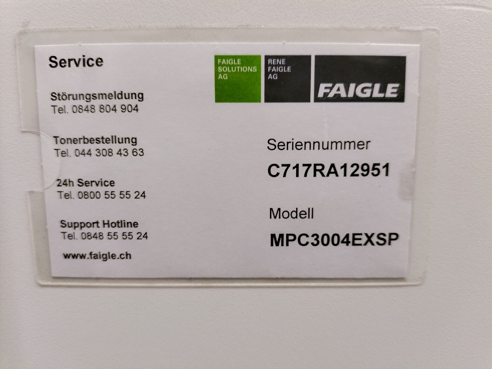 Fotocopiatrici: Multifunktionsdrucker Nashuatec MP C3004ex gebraucht – Usato da Bleienbach venduto da mogig 1