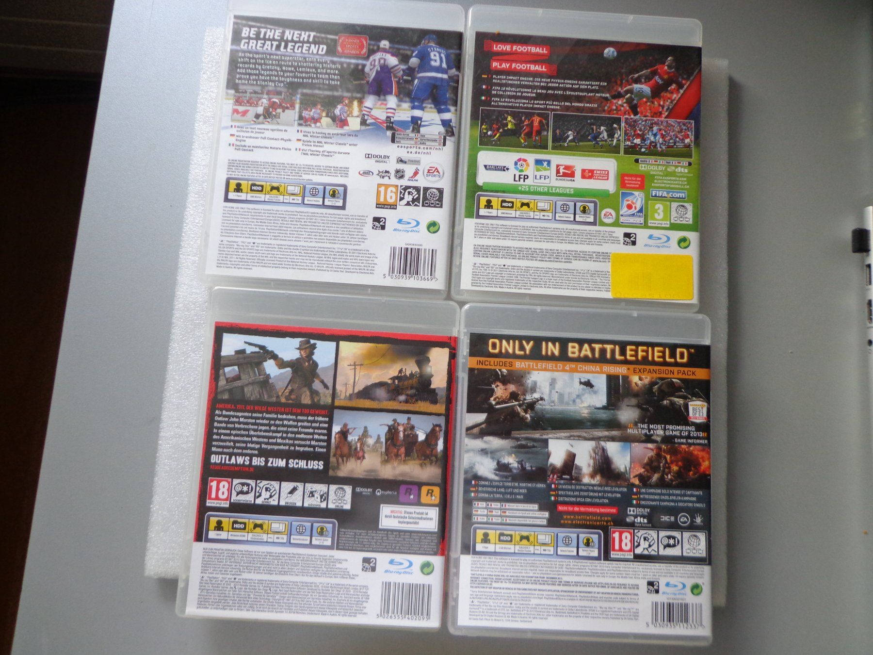 Sony Jeux: PS3, 4 Spiele – D'occasion à Hinterkappelen par Roku5 5