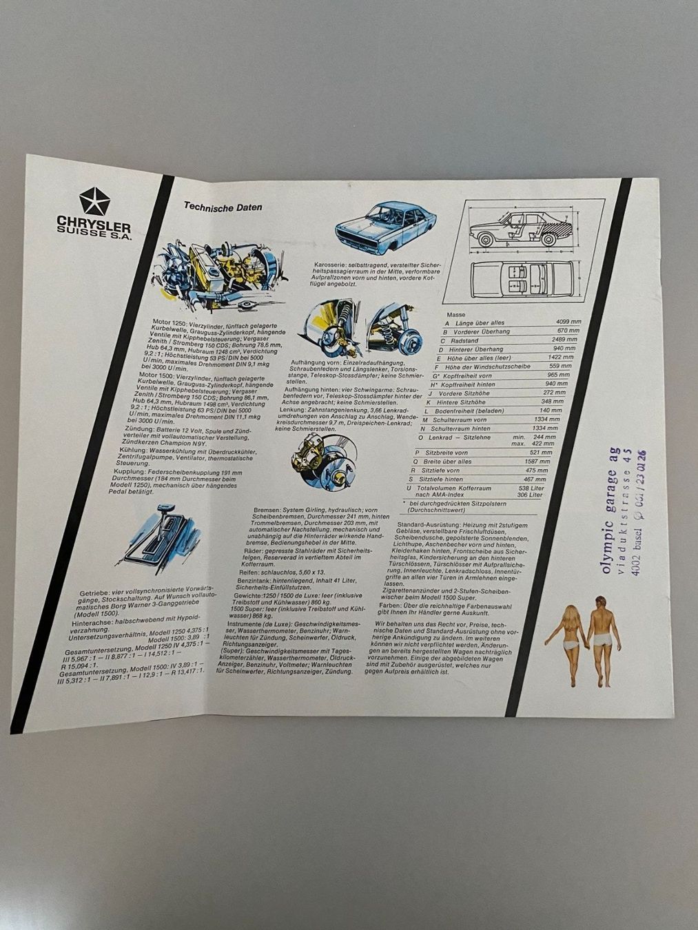 Documenti: Prospekt SUNBEAM Super – Usato da Oftringen venduto da Studich 2