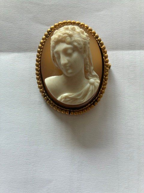 Broches & Aiguilles: camée encadré-nacre sur agate – D'occasion à Evilard par nenette01 1