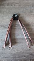 Braune Taschengriffe aus Kunstleder neuwertig, 55 cm lang