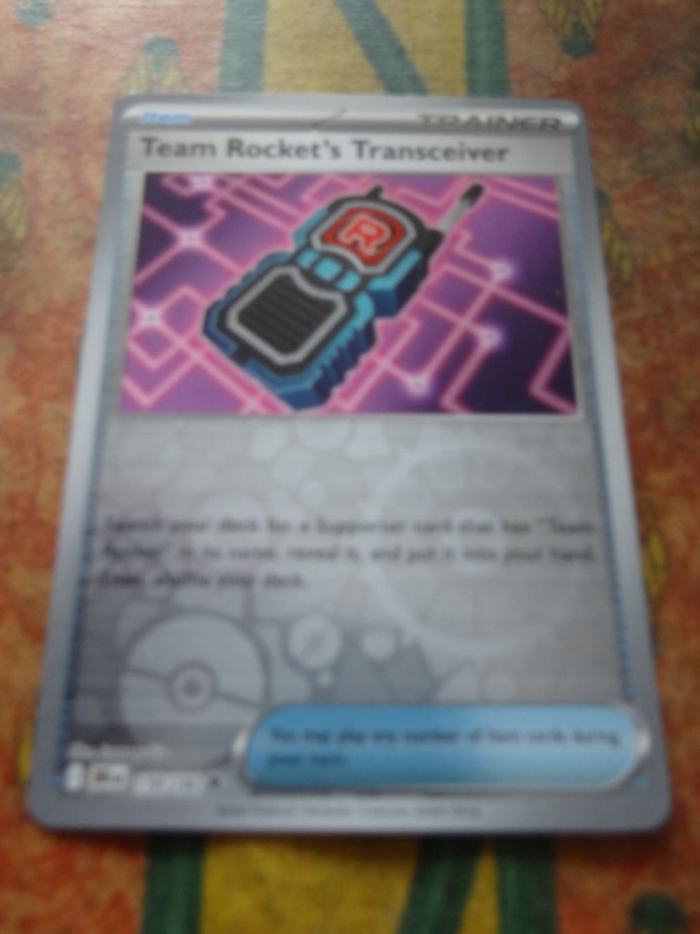 Pokémon Carte collezionabili: POKEMON Team Rocket's Transceiver I DRI EN178/182TRAINER2025 – Usato da Romanel-sur-Lausanne venduto da Swift13