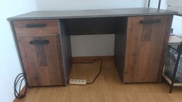 Moderner Pult / Schreibtisch mit Stauraum, Top Zustand