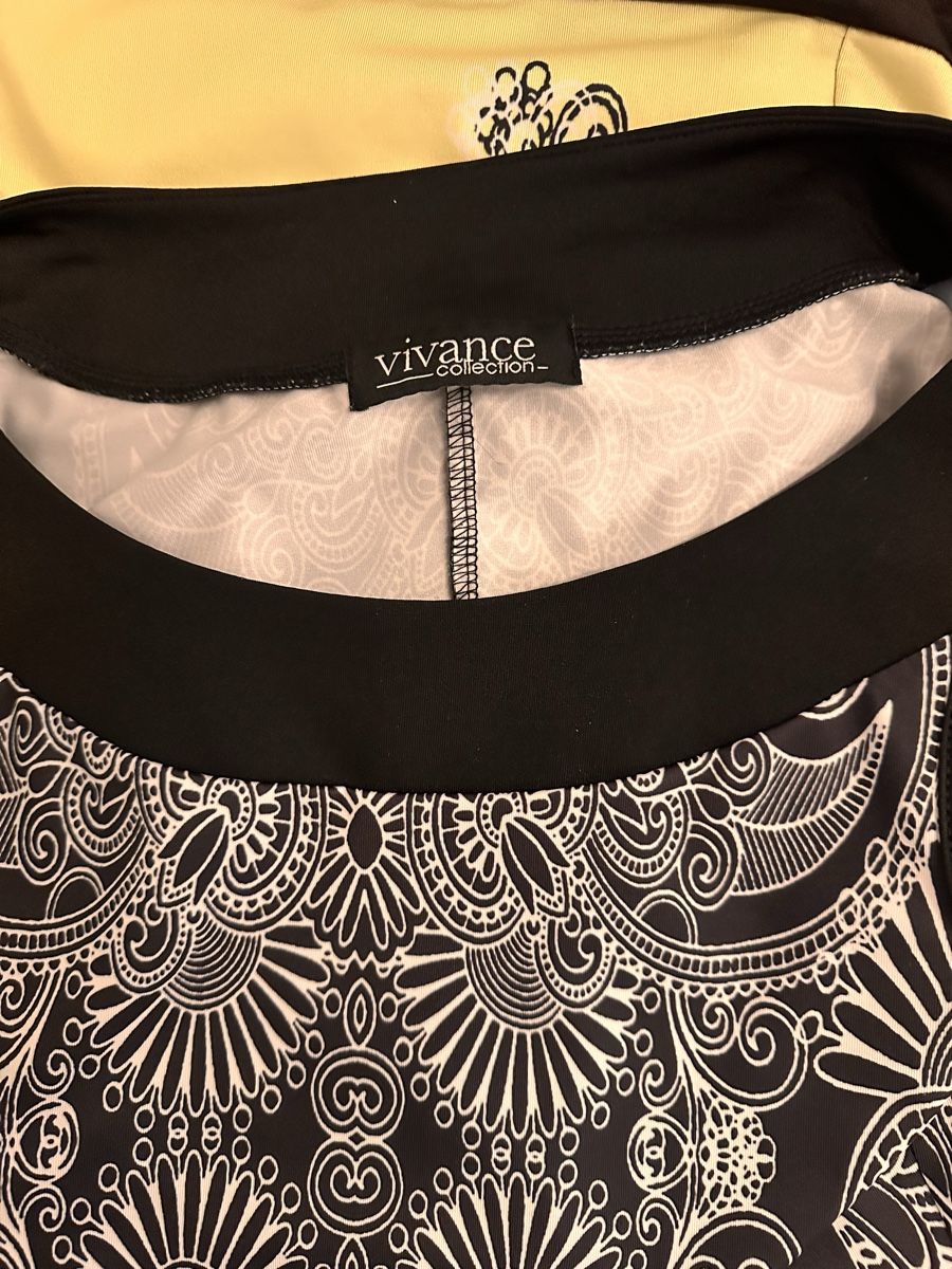 Vestiti: Kleid mit Muster Grösse 34 Marke Vivance Collection – Usato da Wil SG venduto da millass 5