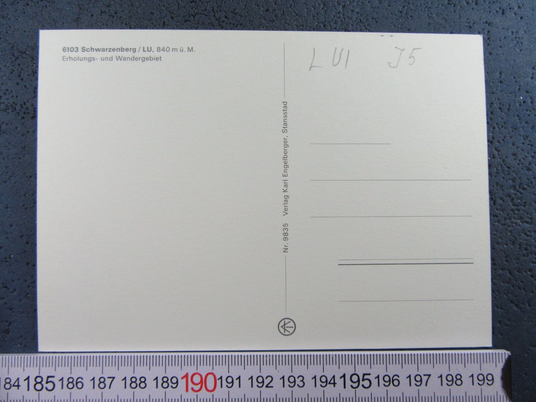 Cartoline postali: SCHWARZENBERG LU AK – Nuovo (secondo la descrizione) da Ettingen venduto da Hausi4711 1