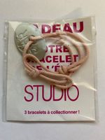 Bracelet vintage Studio rose cadeau neuf 80s