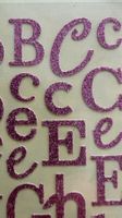 Glitzer Buchstaben Sticker Set - Lila, Neu & Original!