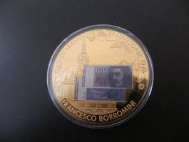 Medaille Währung Schweiz Banknote 100 Franken 2000