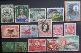 Malaysische Staaten British Lot mit alten Werten III