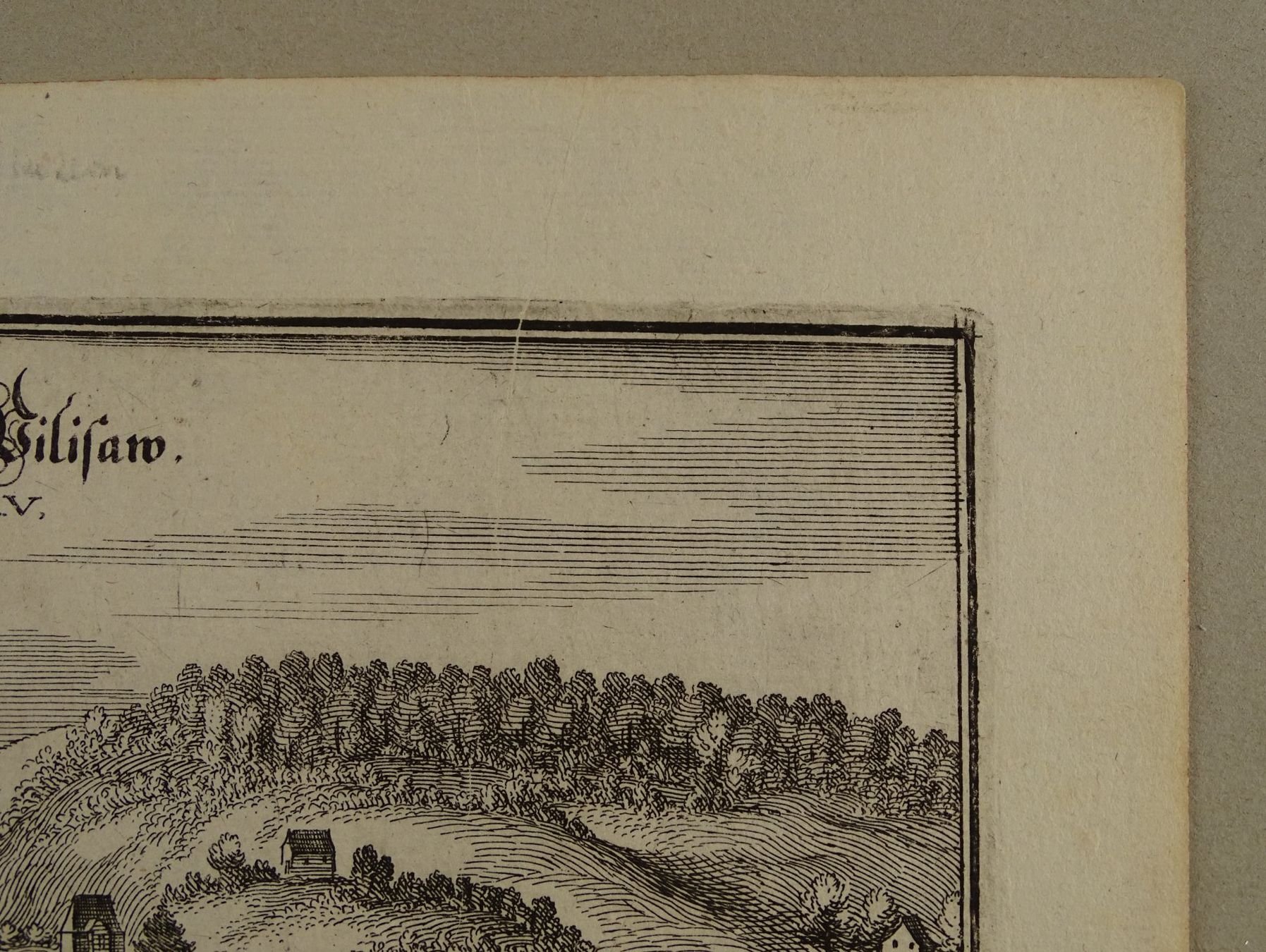 Incisioni: WILLISAU, KUPFERSTICH, MERIAN 1654 – Usato da Grüningen venduto da Kartensammler 4
