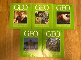 Magazin GEO – Das neue Bild der Erde 1981 Nr. 1–5 – 5 Ausgab