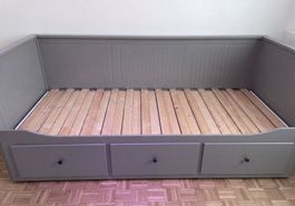 IKEA HEMNES Daybed/Tagesbett grau 160x200, mit 3 Schubladen
