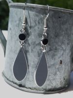 Zarte Tropfen-Ohrhänger, Modeschmuck /NEU
