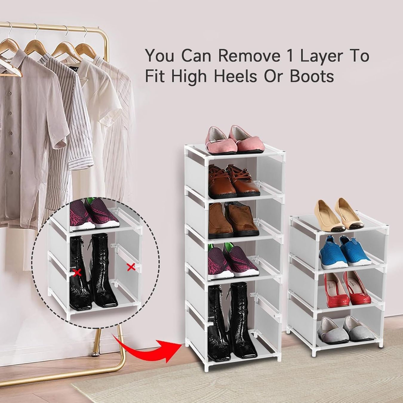 Scaffali: Schuhregal Weiss mit 10 Ebenen – Nuovo e nell'imballaggio originale da Nuglar venduto da SaleRitter 4