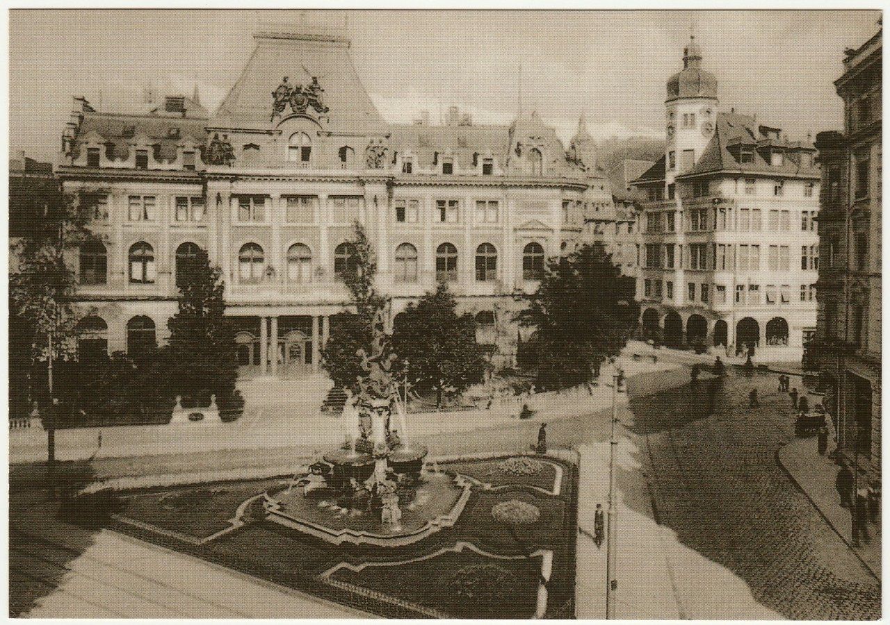 Cartoline postali: St. Gallen;  Schweizerische Unionbank um 1920 – Nuovo (secondo la descrizione) da Fällanden venduto da Blausegelfliege