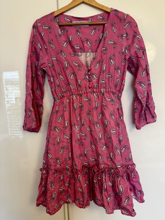 Sommerliches St. Barth Kleid, Gr. S, Paisley Muster top!