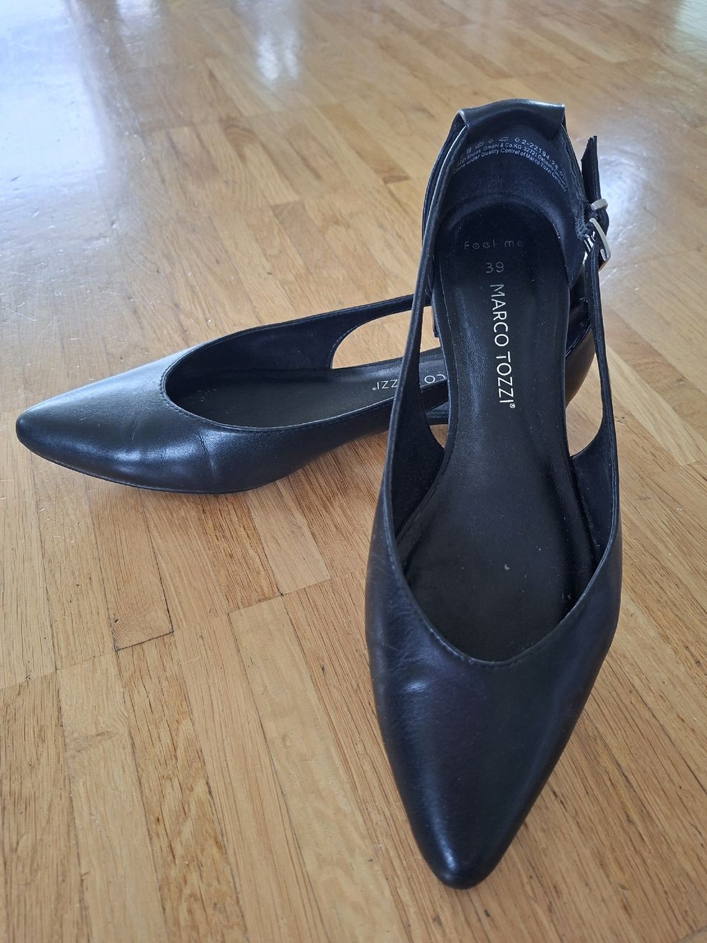 Scarpe da donna: Marco Tozzi Ballerinas, Schwarz, Gr. 39 – Usato da Zürich venduto da Swisswell49 1