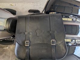 Sacoche en cuir pour Harley ou autre
