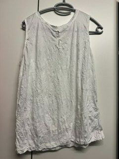 TOM TAILOR crinkle Top weiss M